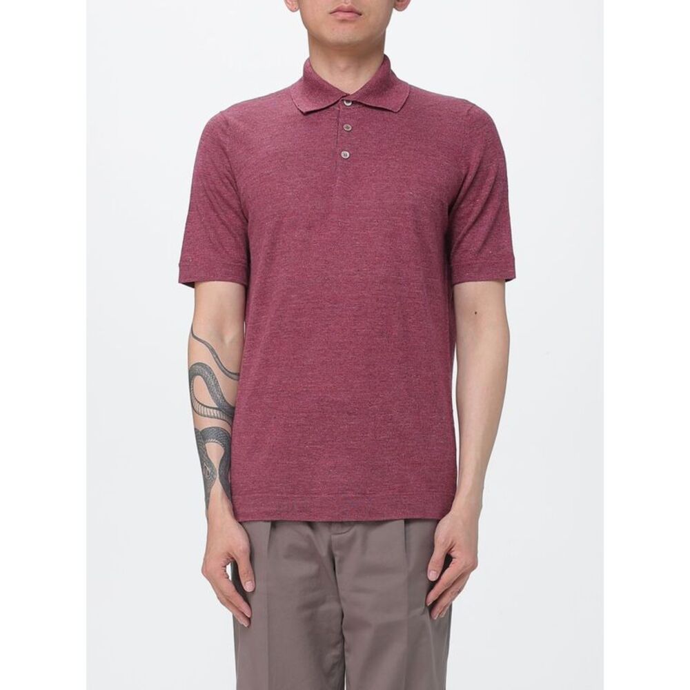 Brunello Cucinelli Polo Shirt Men Coral